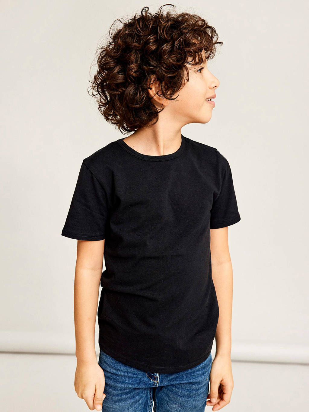 NAME IT T-shirt - set van 2 zwart