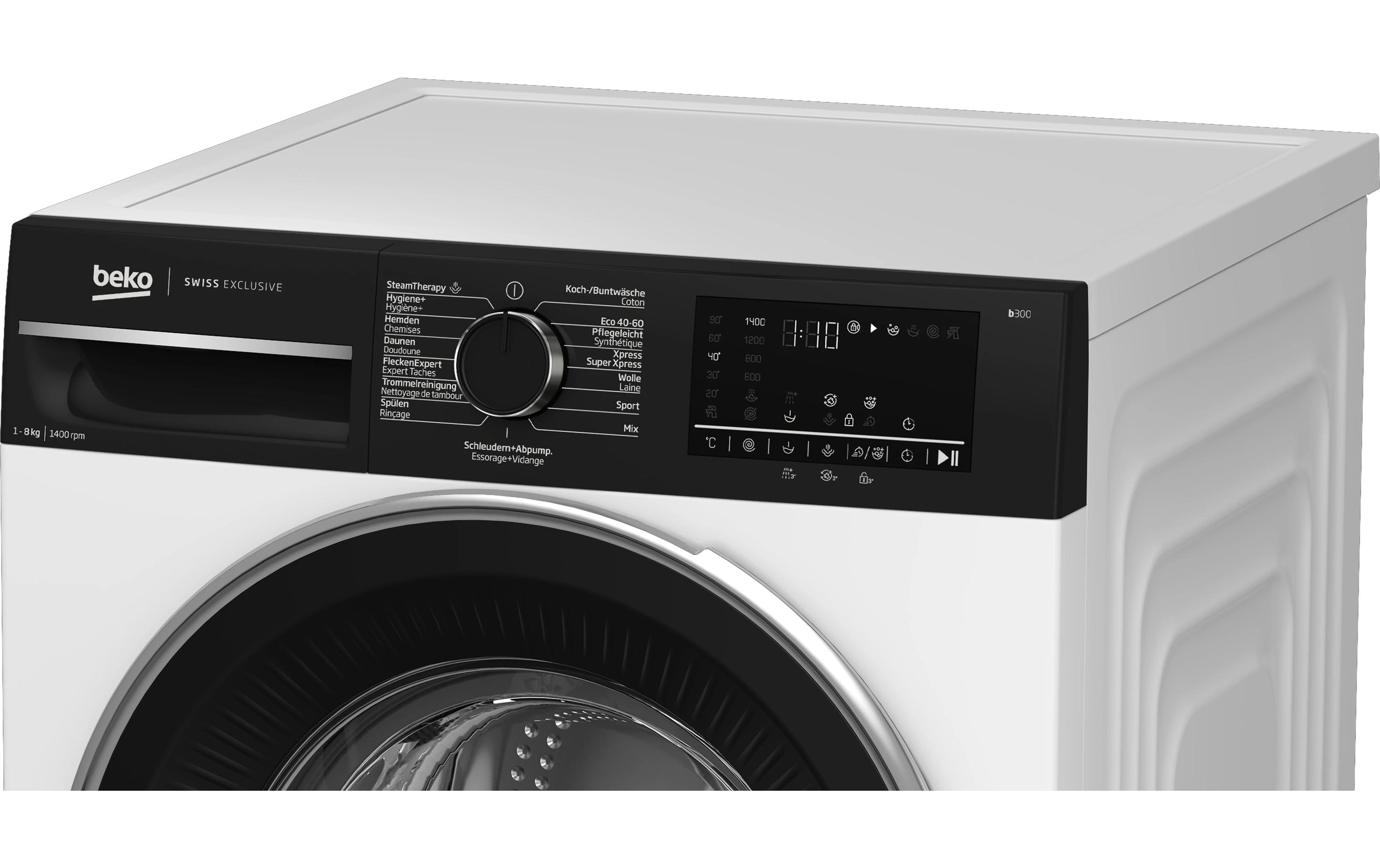 Waschmaschine WM350 Links<br>Frontloader mit 8 kg Ladekapazität