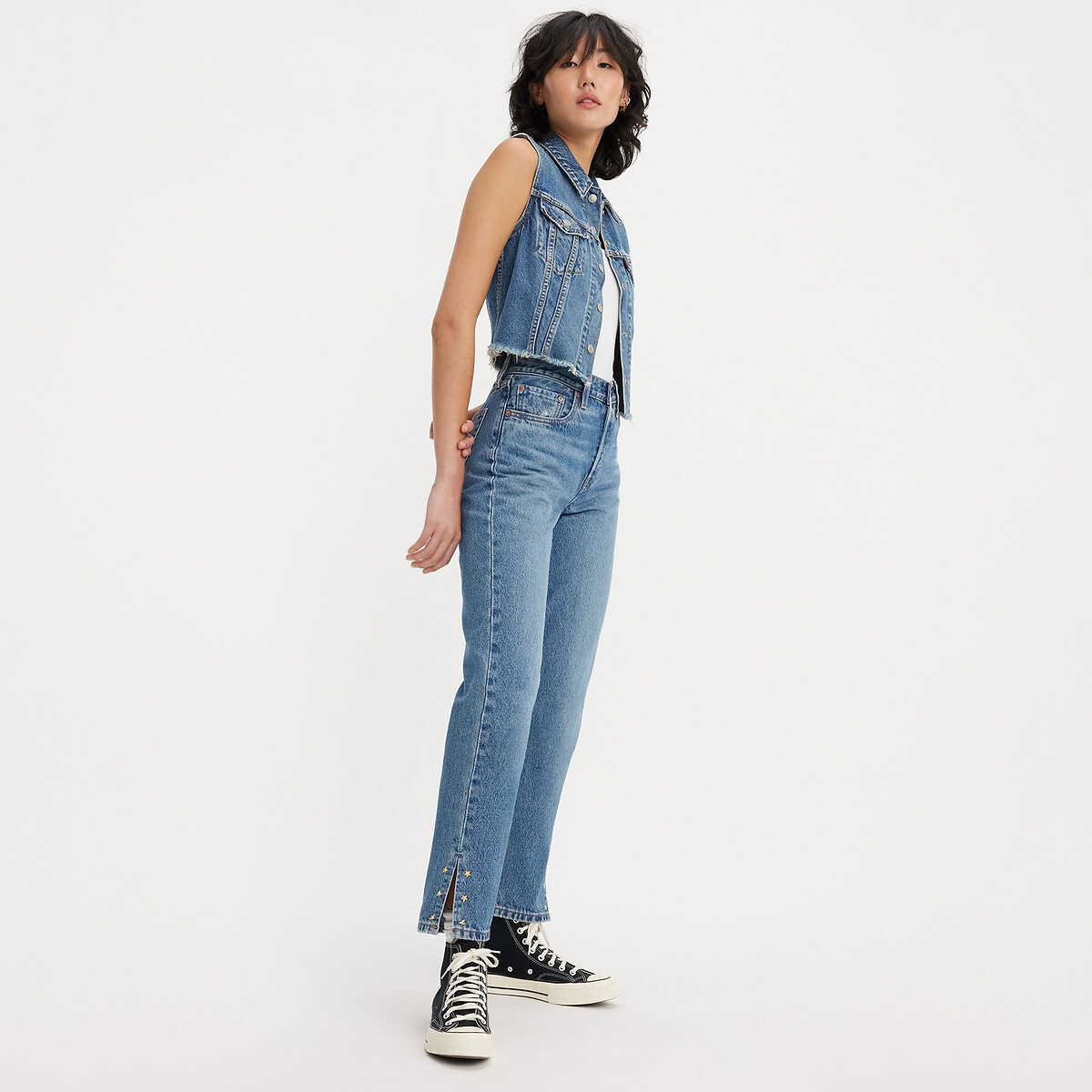 Calça Jeans 501® Cropped da Levi's