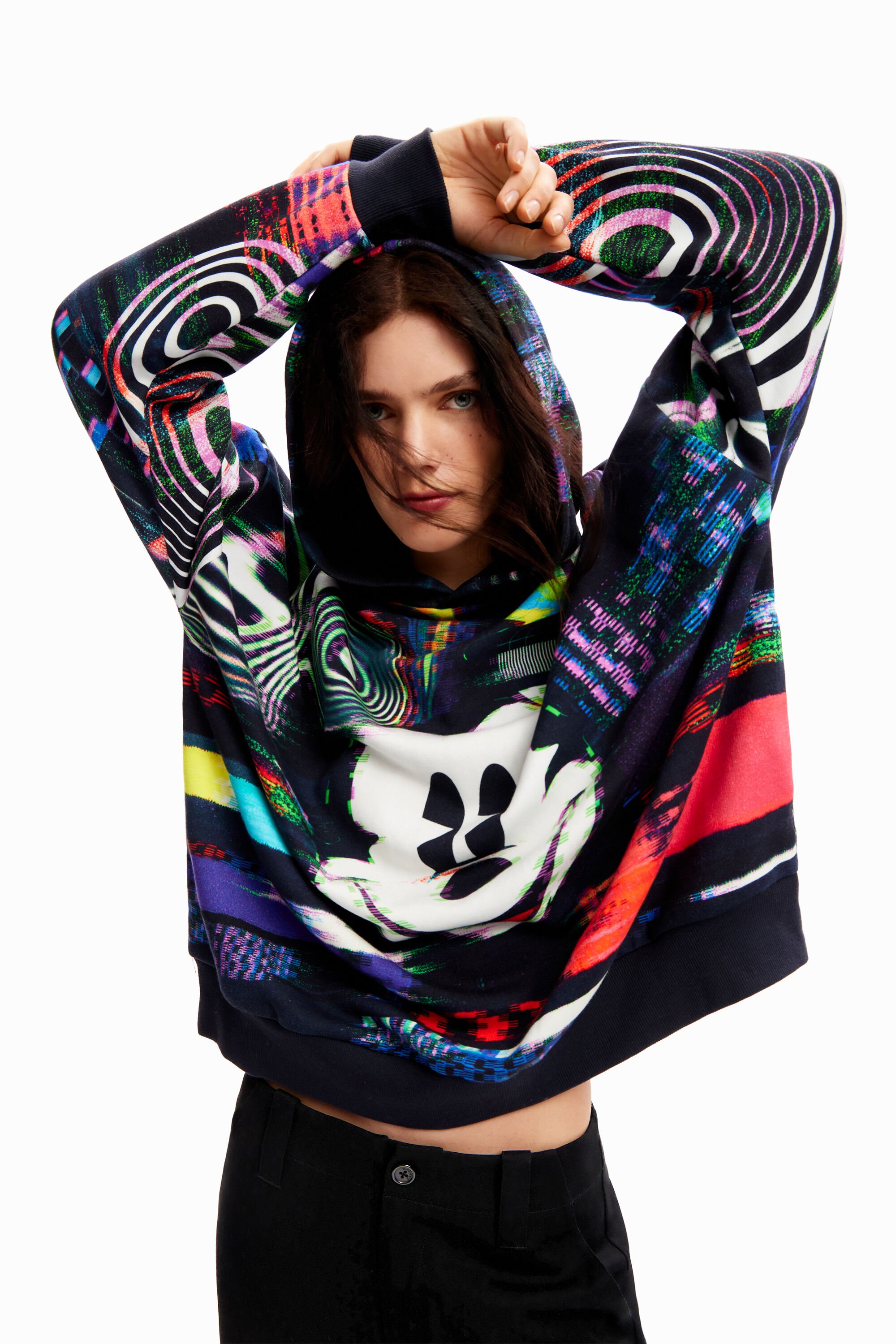 Sweat-shirt oversize Mickey Mouse