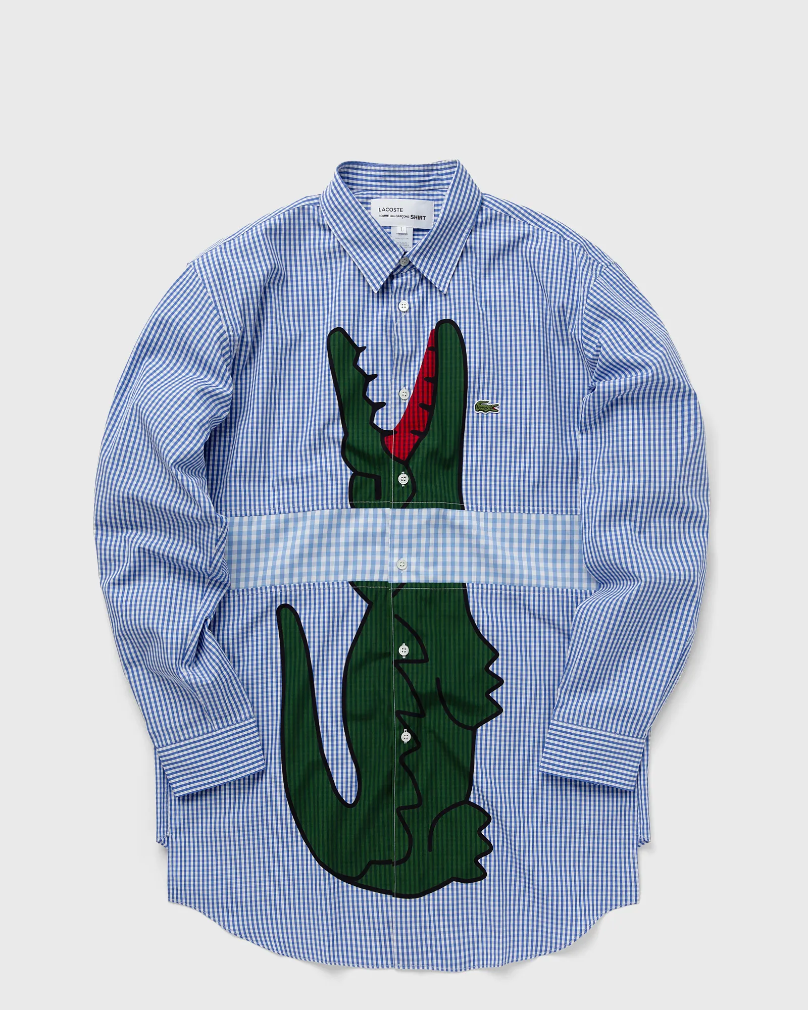 Comme des Garçons Shirt  X LACOSTE WOVEN SHIRT