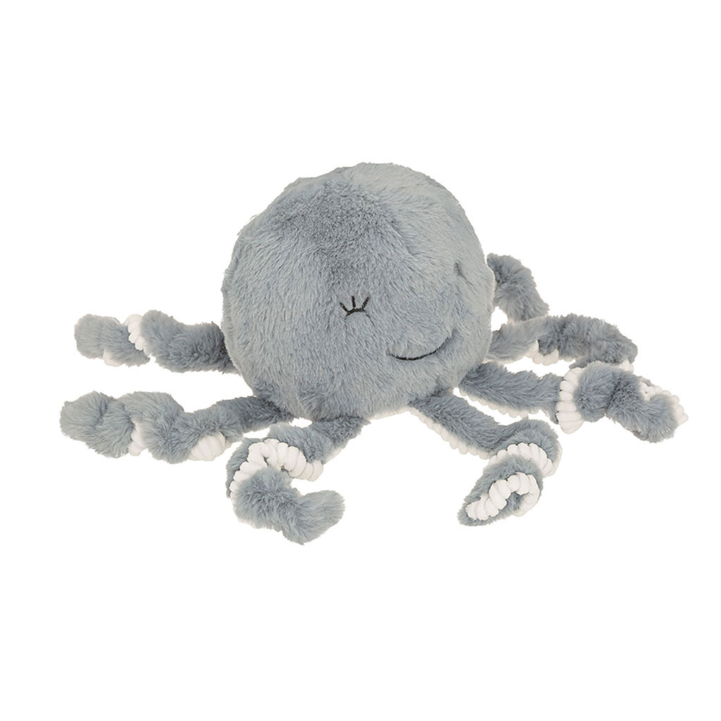 Peluche poulpe grise SEA 16x22cm