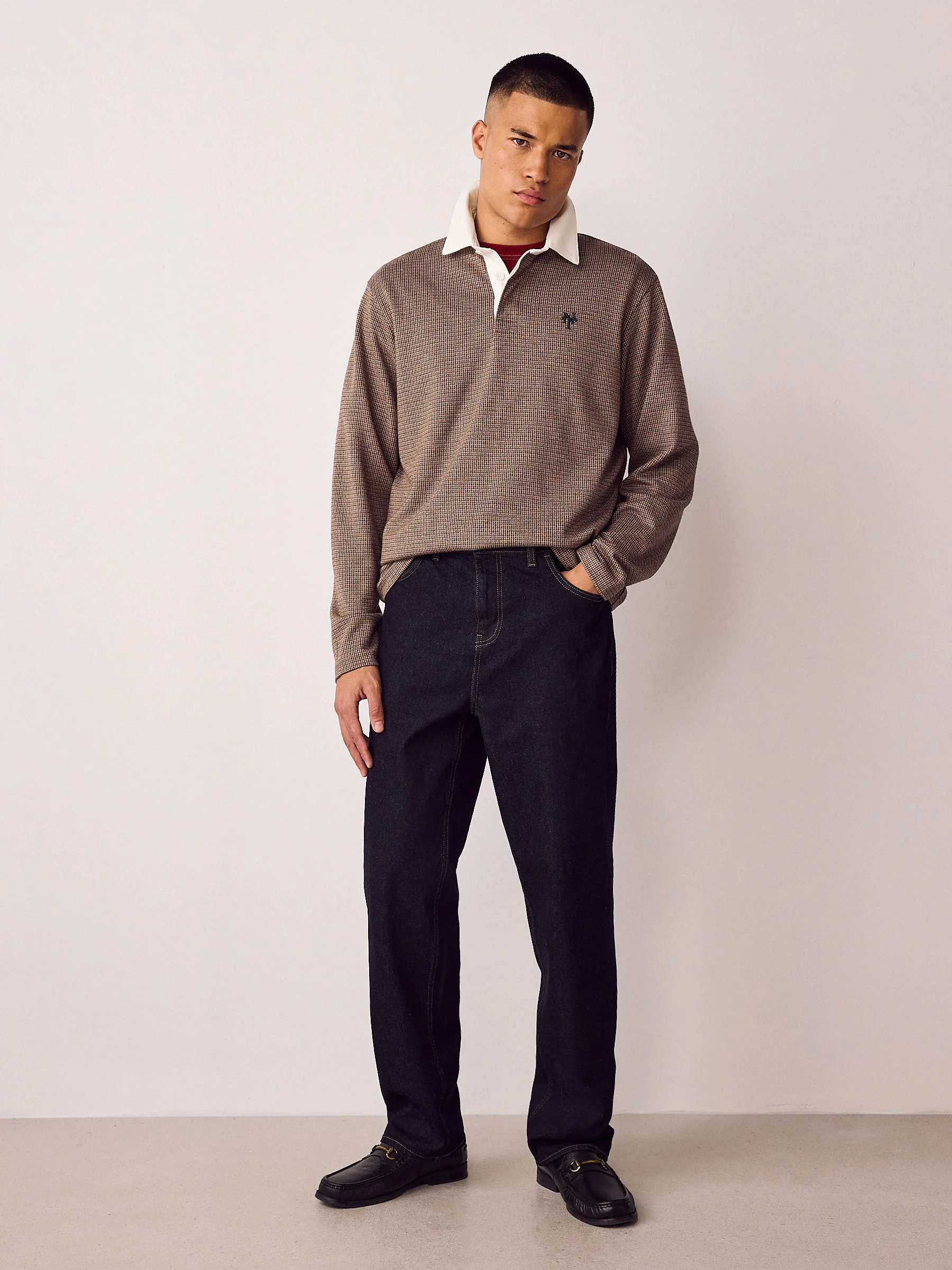 Donker indigo met wassing - Relaxed fit - Vintage wash denim jeans
