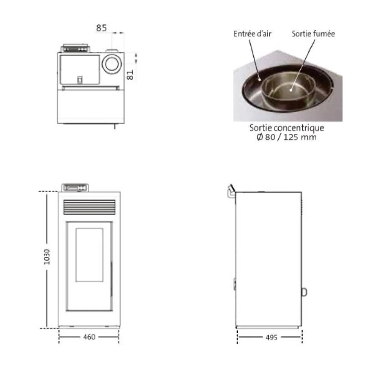 INTERSTOVES MARINA 11 - Blanc