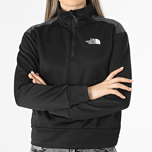 Sweat Col Zippé Reaxion Noir