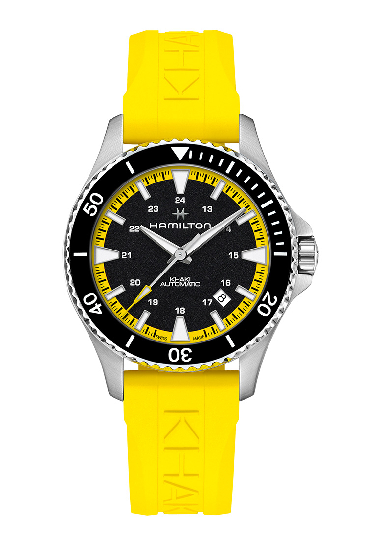 Hamilton Khaki Navy Scuba Auto Gelb H82395332