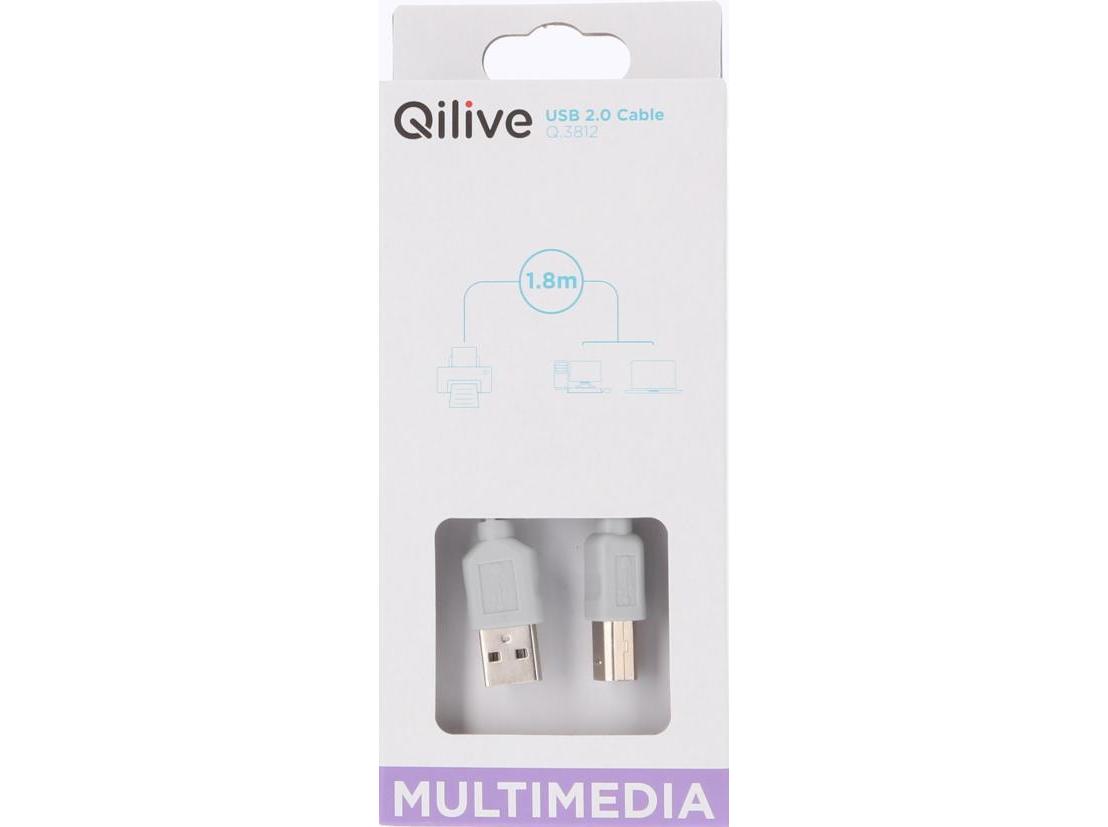 CABO USB A-B QILIVE Q.3812 G4218009 1.8MTS