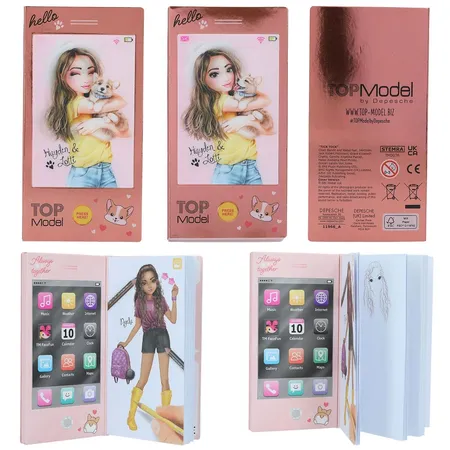 Depesche TOPModel Mini Malbuch mit Sound, 1 Stück, 3-Fach sortiert