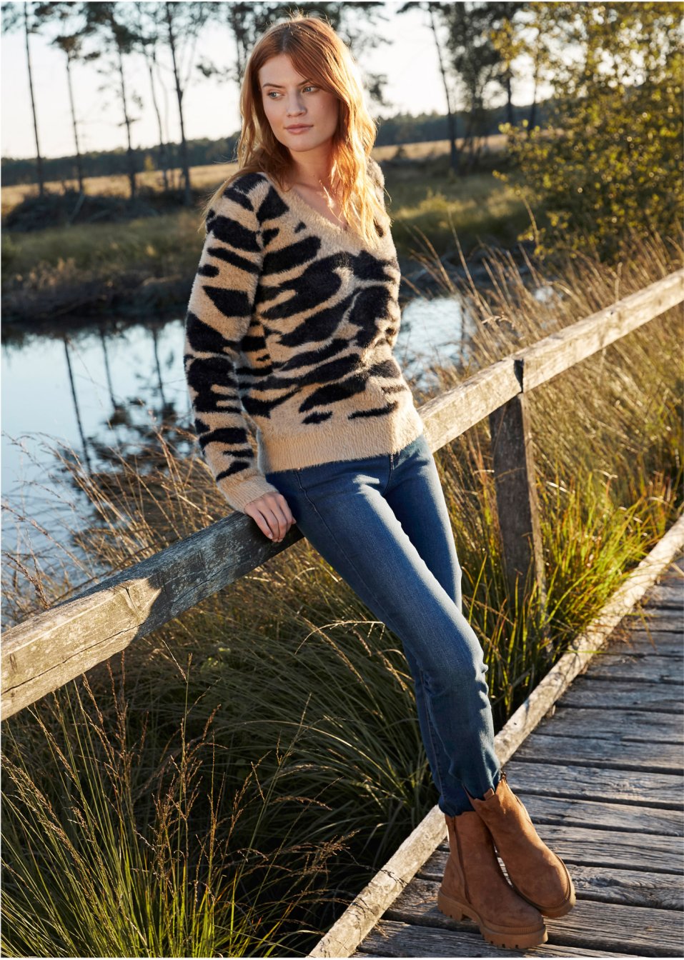 Pull en maille avec motif animal