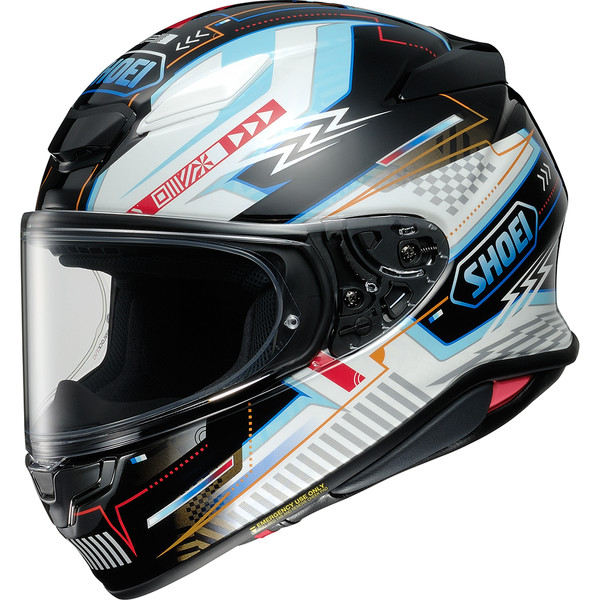 Shoei - Casque NXR2 Arcane TC-10 / Noir / Blanc / Bleu Clair