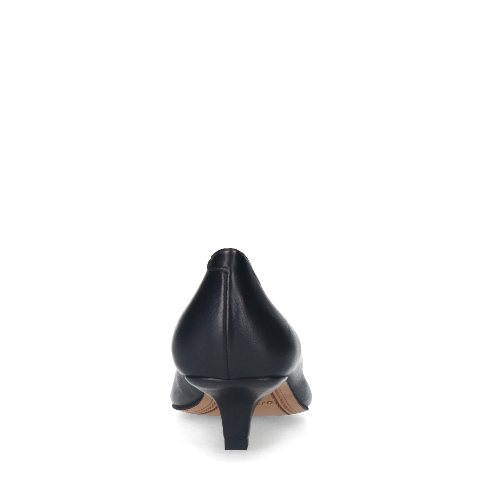 Zwarte leren pumps