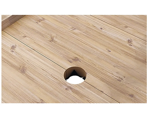Houten bloempot 120 x 55 x 50 mm hout