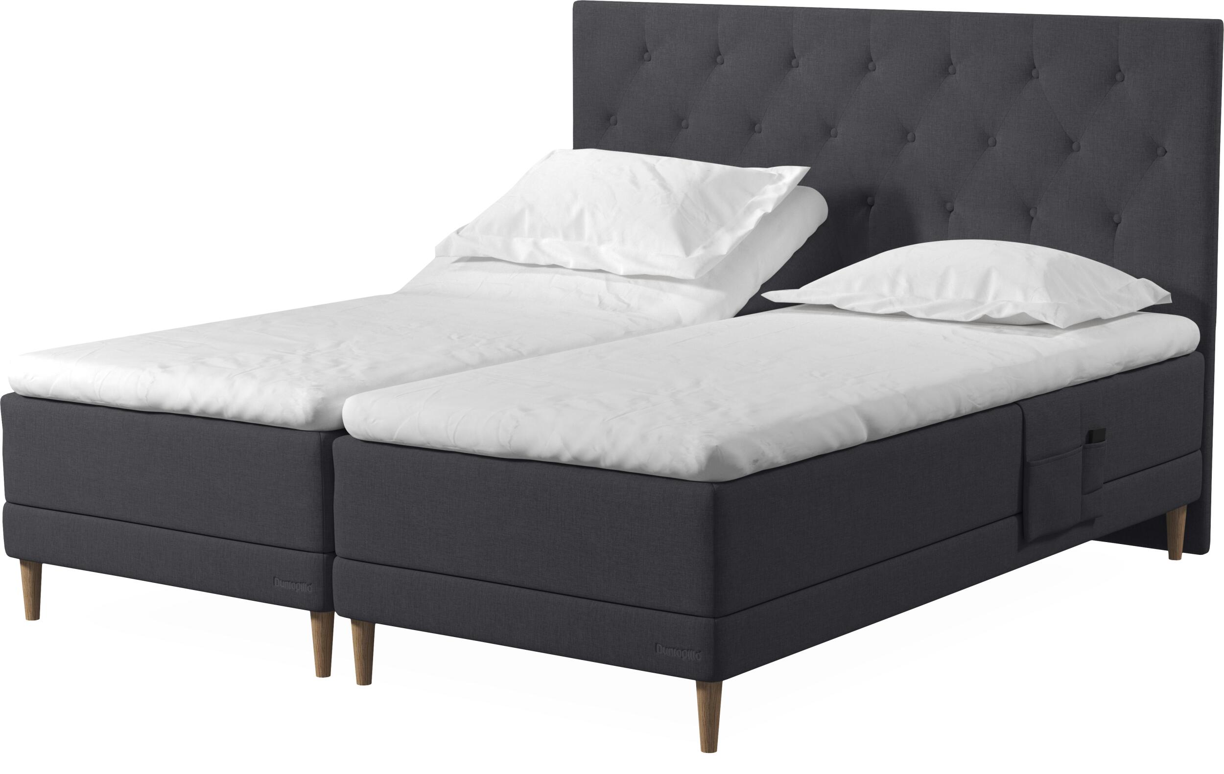 Dunlopillo Pure inkl. 10 cm Supreme duo topmadras, 180 x 200 cm bokselevationsseng