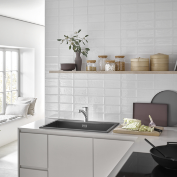 Grohe keukenkraan Start dual spray QuickFix supersteel (RVS look)