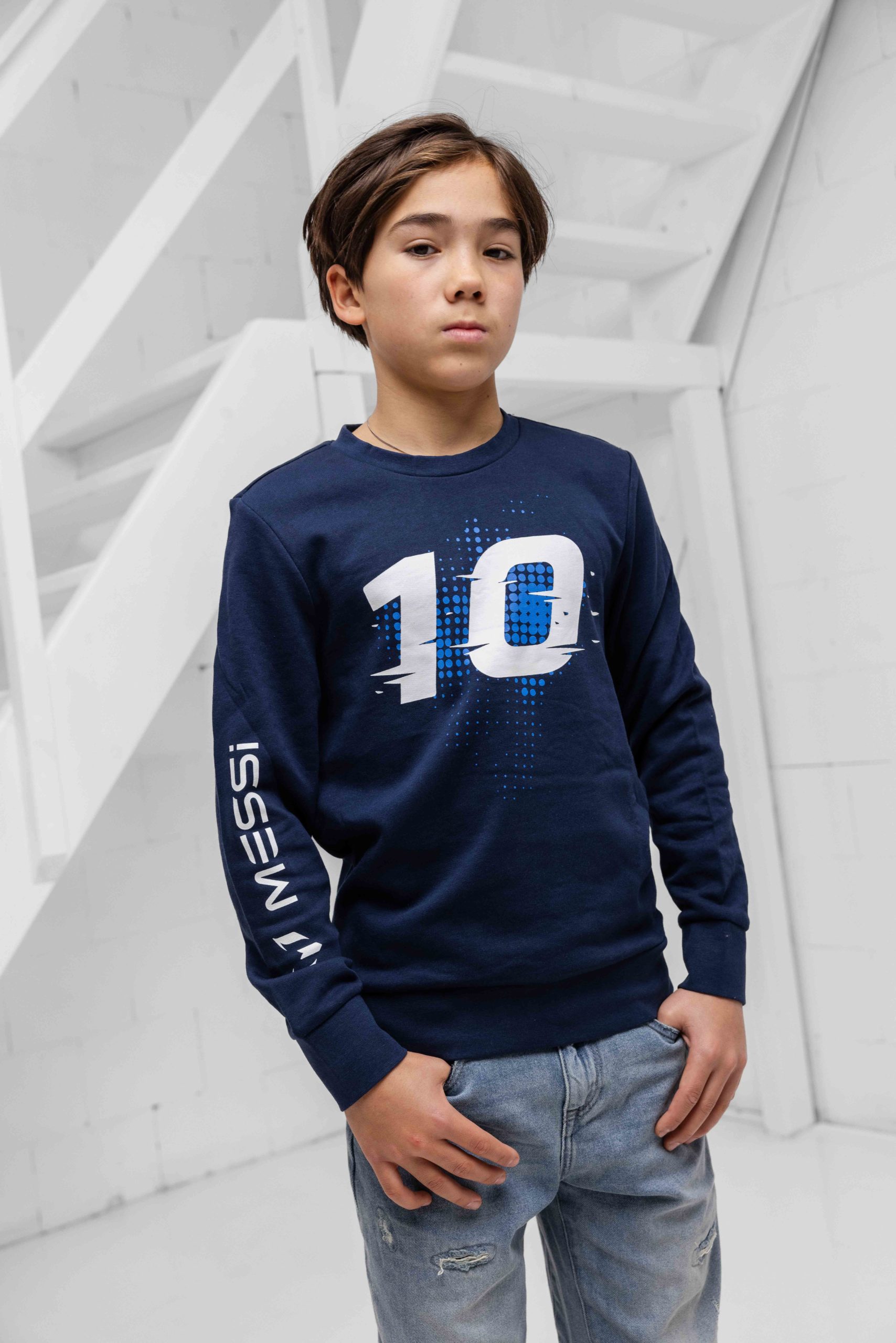 Vingino X Messi Ten Sweater Kids Donkerblauw