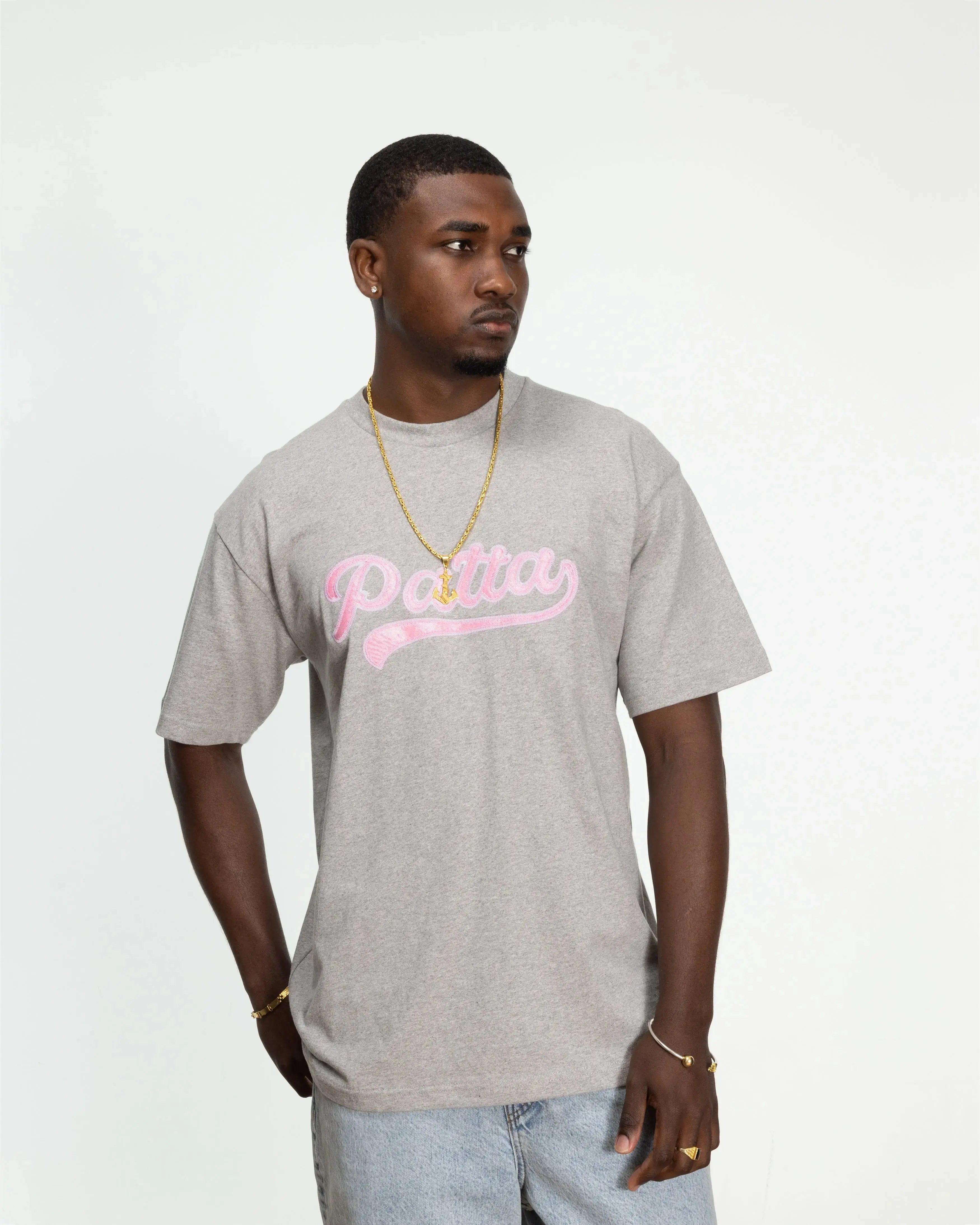Patta Logo Tail T-Shirt (Grey heather)