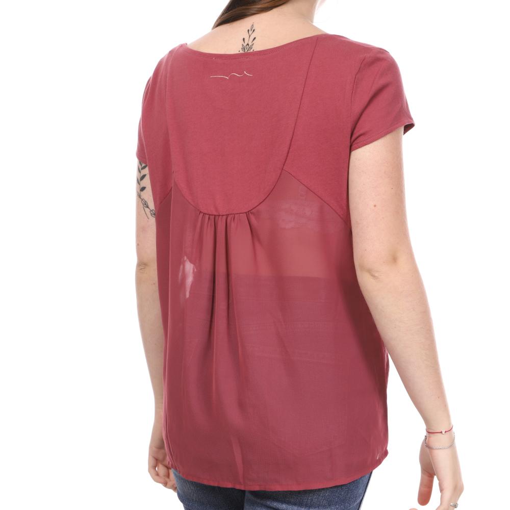 Teddy Smith T-shirt Prune Femme Teddy Smith Toile