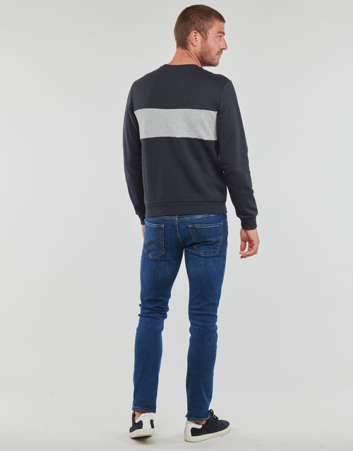 Geox - M SWEATER R-NECK BAN - Marine / Gris