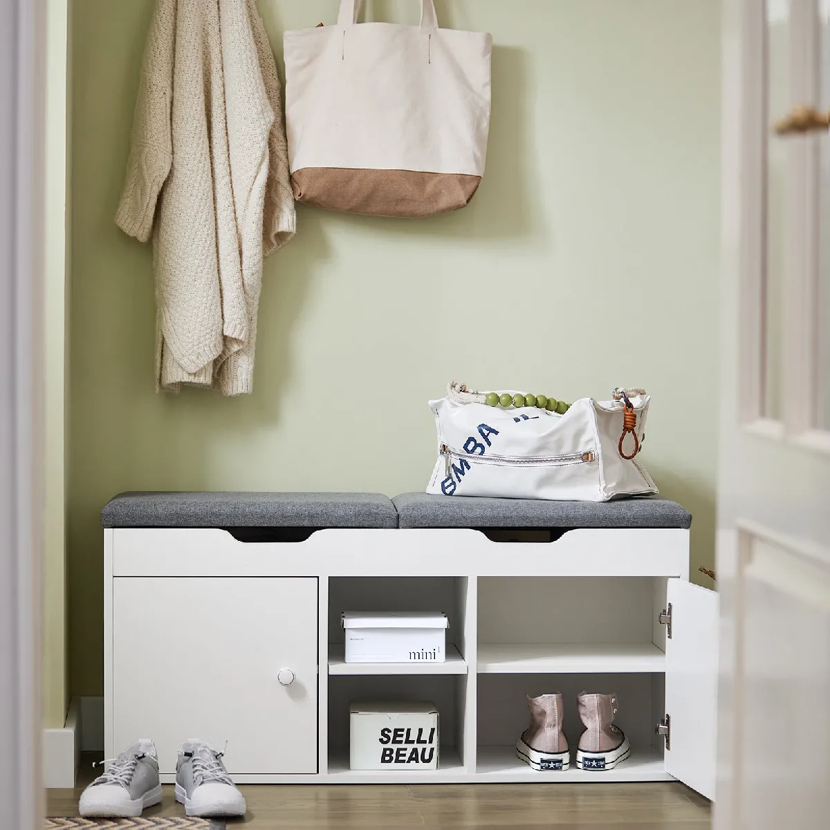 SoBuy Banc à chaussures FSR96-W