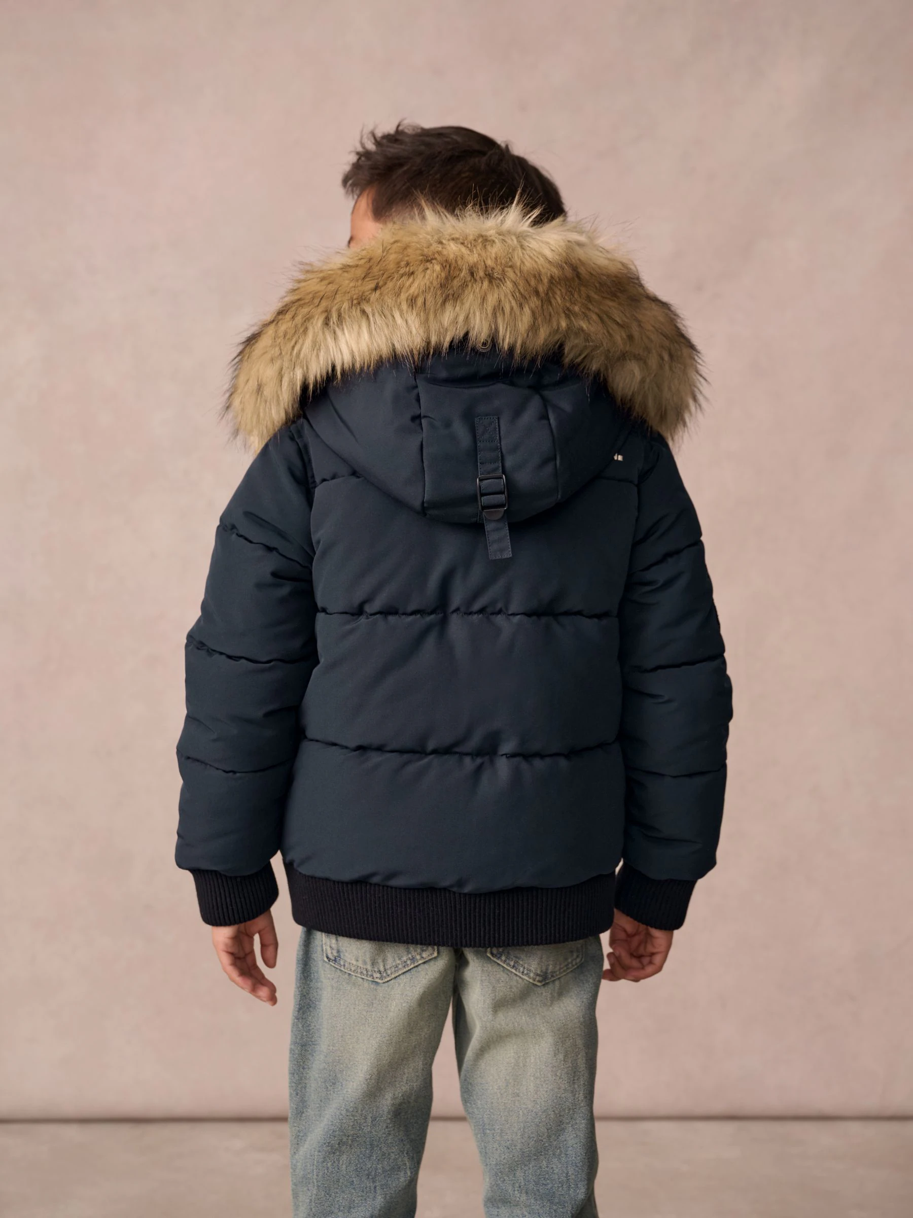 Marineblauw - Superdry Everest bomberjack
