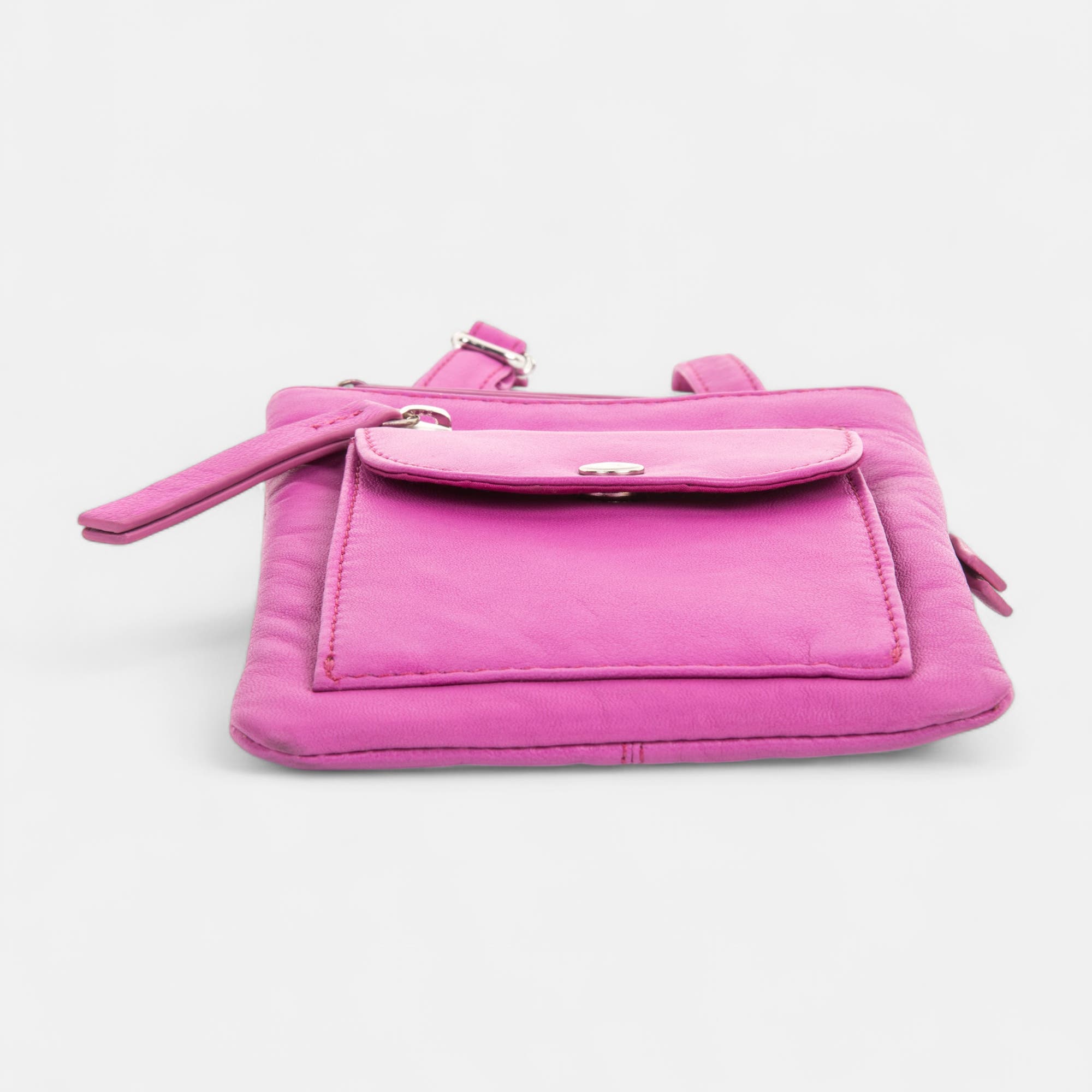 Pochette pour téléphone en cuir rose