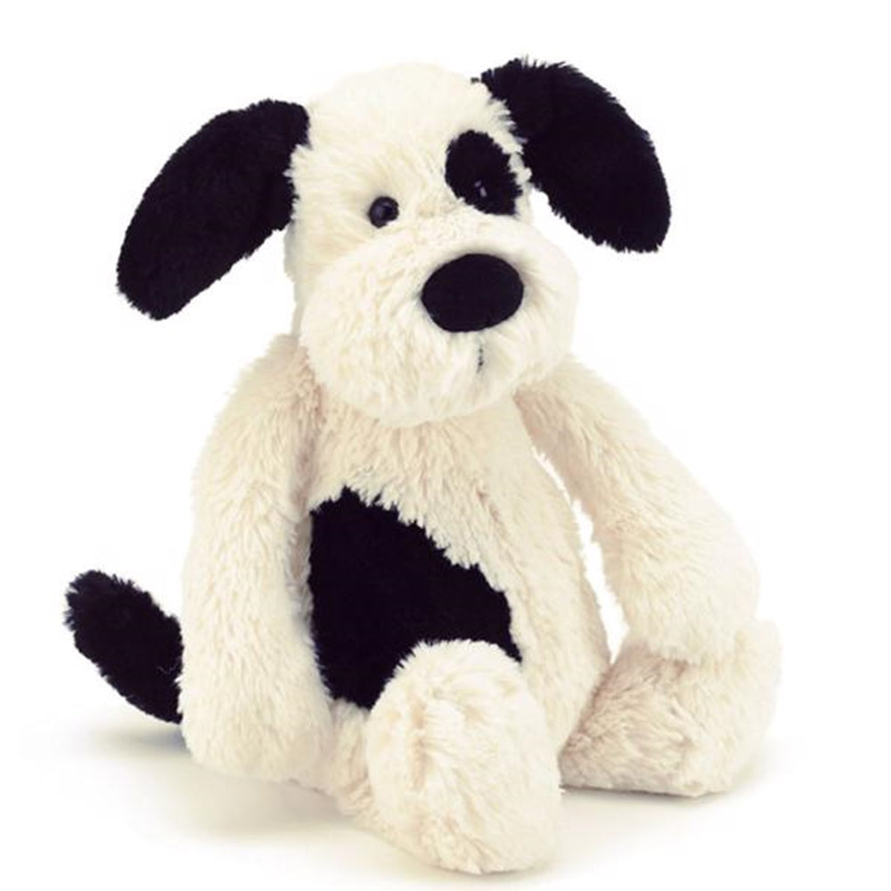 Bashful Hundehvalp Black/Cream 31cm - Jellycat