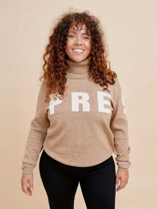 Alpine Turtleneck Merino Knit Sweater