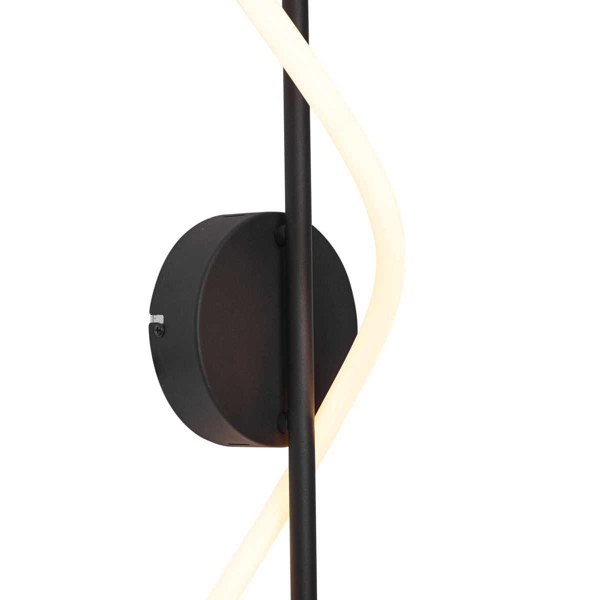 Moderne wandlamp zwart incl. LED 3-staps dimbaar - Twirl