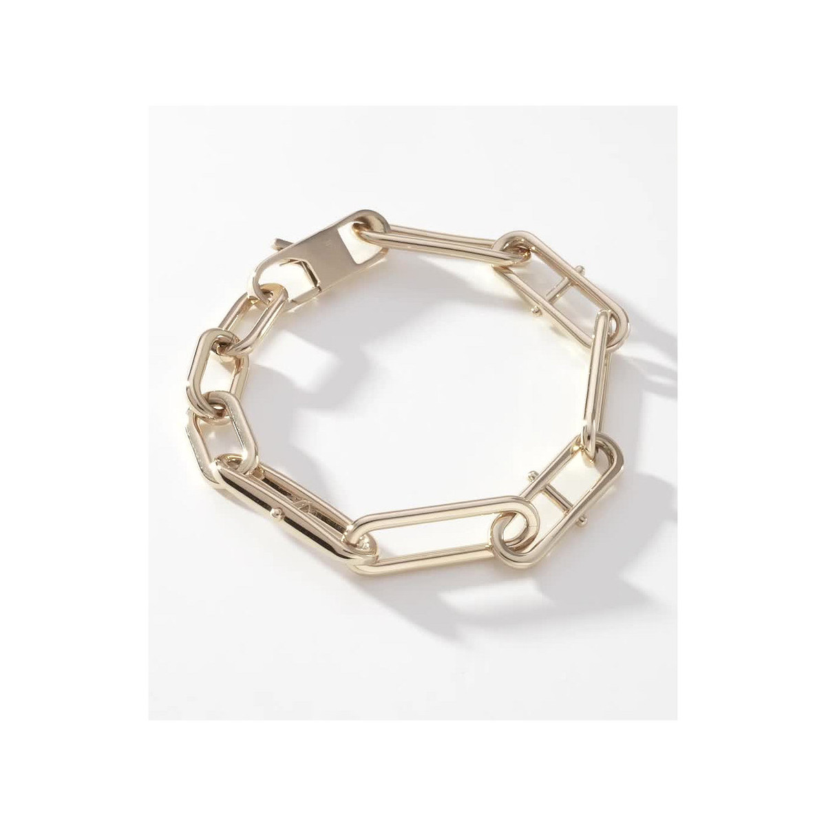 Bracelet FOSSIL acier inoxydable doré 190 cm