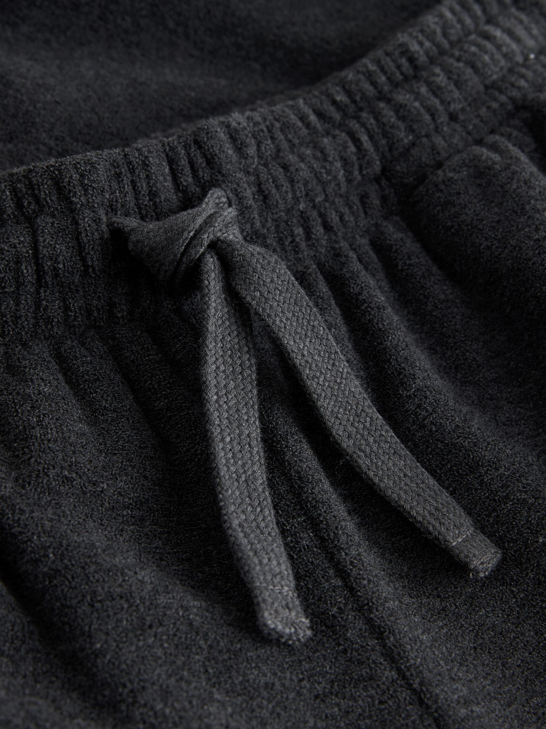 Antraciet - Hooded Towelling Pyjamas Set
