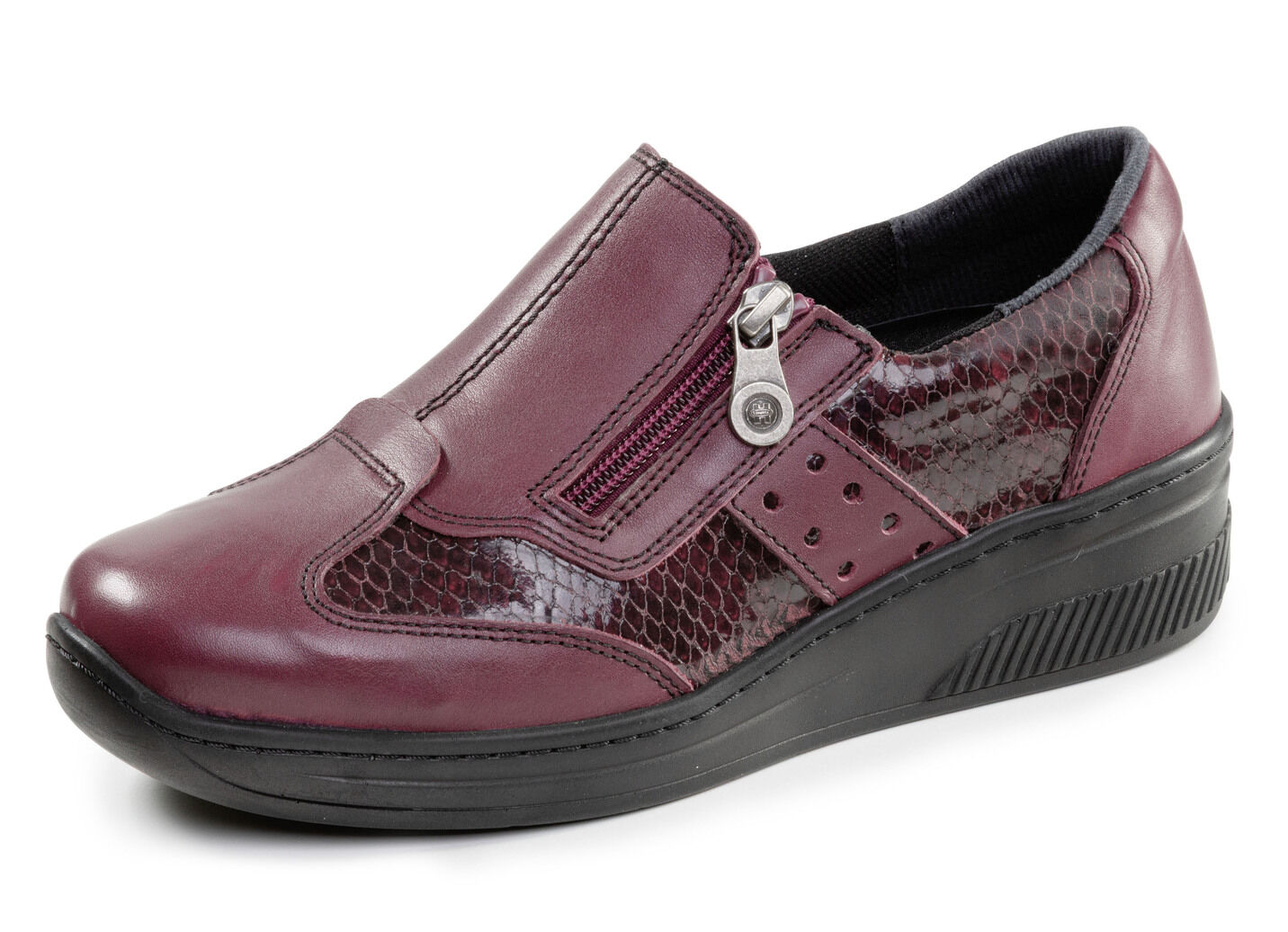 ELENA EDEN, bequeme Damen-Slipper, Weite H, mit herausnehmbarem Fussbett