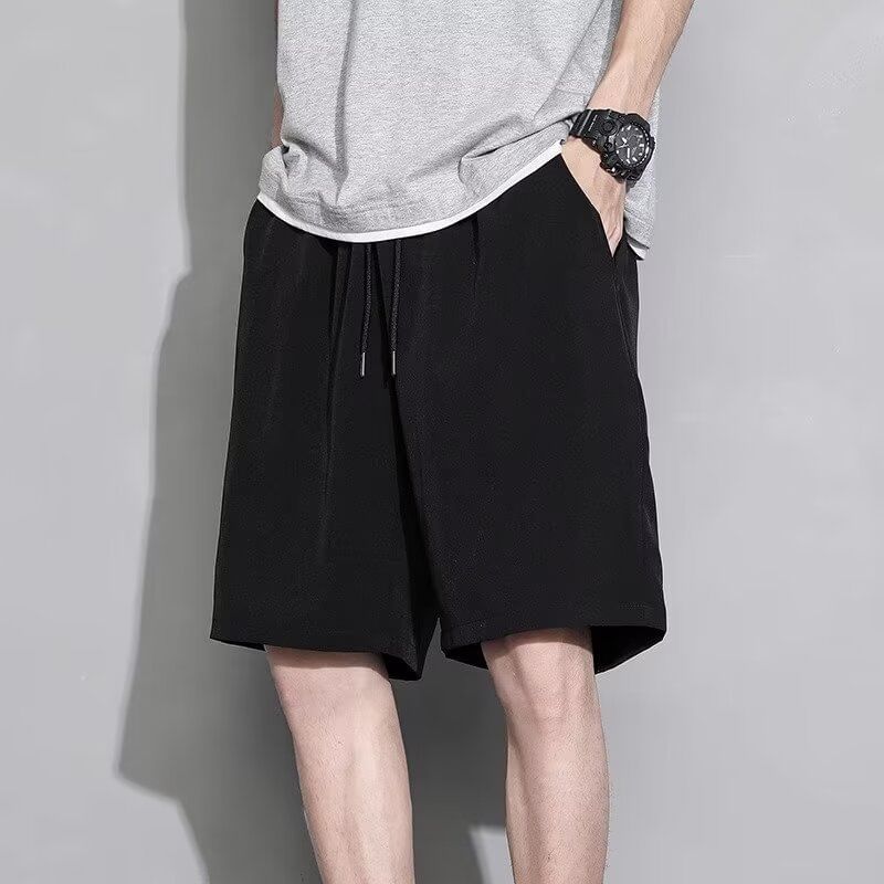 Blueforce - Effen shorts met wijde pijpen en trekkoord in de taille