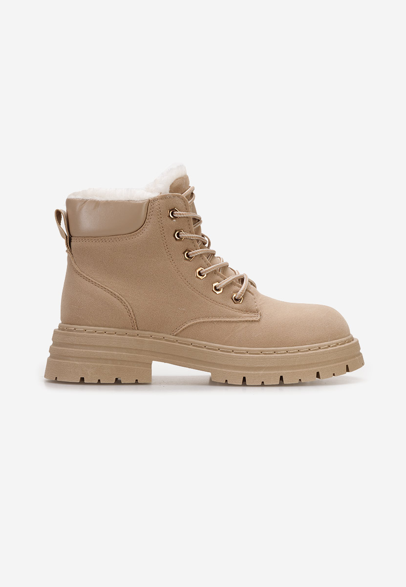 Bottines à lacets femme kaki Katavega