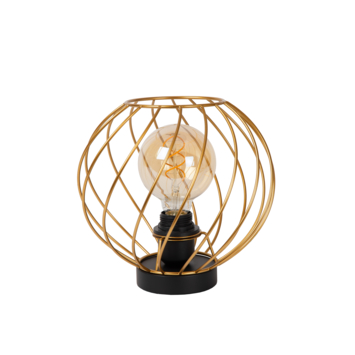 Lucide DANZA tafellamp Ø25cm mat goud / Messing