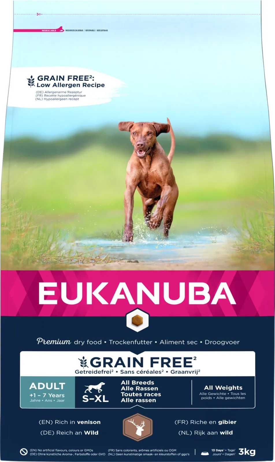 Eukanuba Euk Adult Grainfree Venison 3 KG