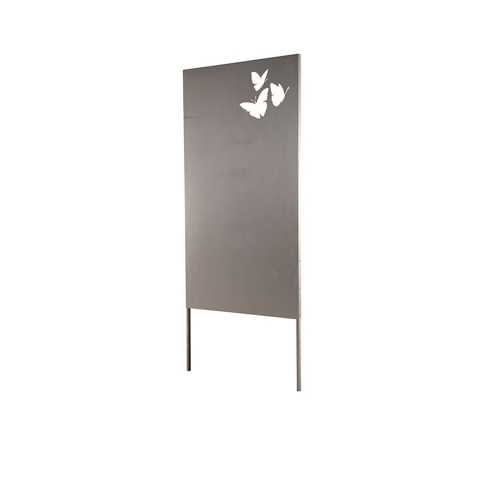 Home Deluxe - Privacyscherm BUTTERFLY - 180 x 100 cm - weerbestendig, elegante roestlook | Roestbord, tuinpaal, roestpaal