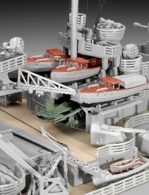Revell - Bismarck Model Skib Byggesæt - 1:350 - Level 5 - 05040