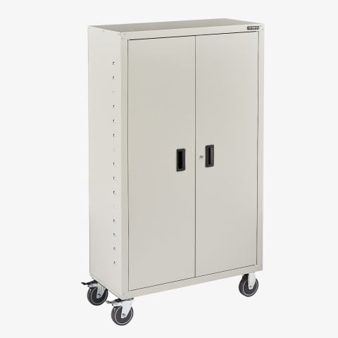 Aktenschrank_Garagenschrank 155 x 90 x 40 cm mit Rollen