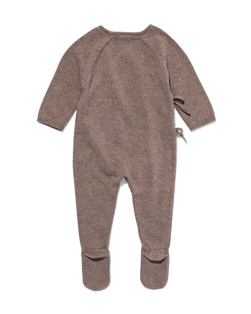 combinaison nouveau-né marron