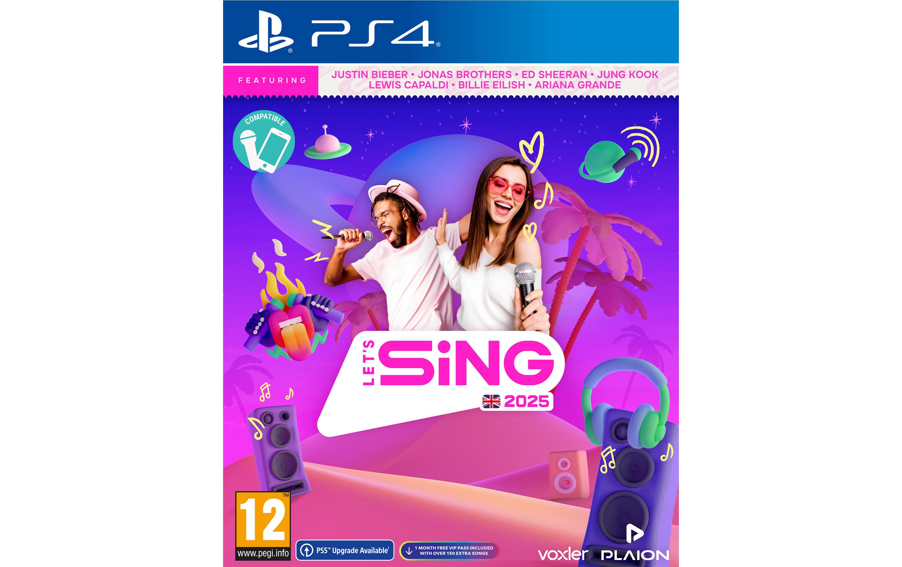 Let's Sing 2025 International VersionAnspruchsvolles Karaoke-Spiel für die PlayStation 4
