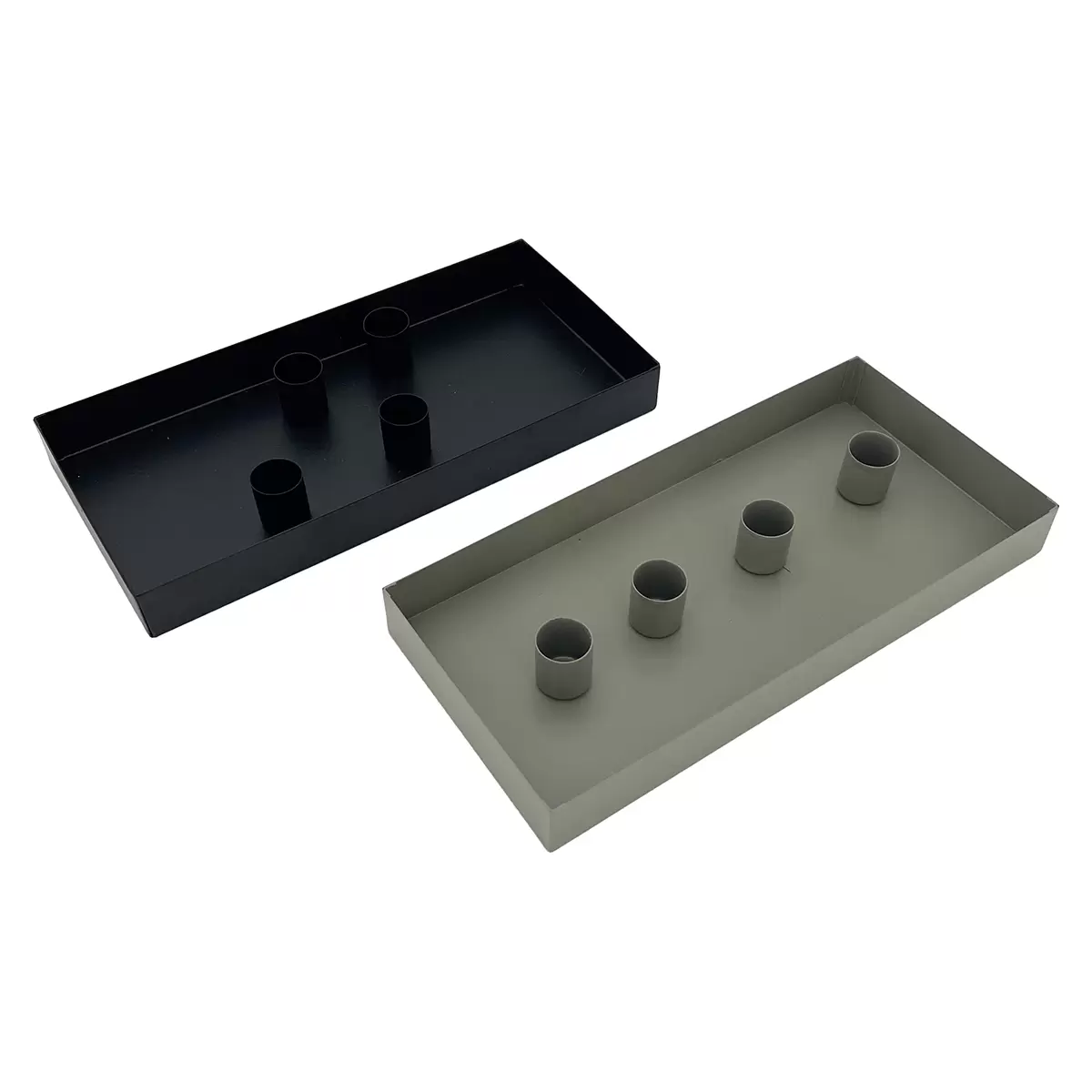 Kerzenhalter Tray magnets grau,schwarz