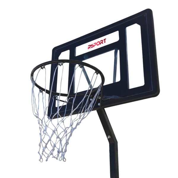 Prosport Basketballkurv med Stativ Jr. 2,1-2,6m, Svart Utgave