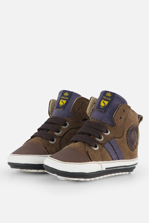 Shoesme Babyschoenen groen Leer