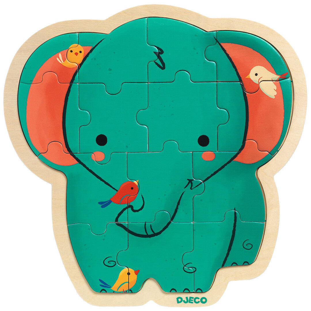 Djeco puzzel olifant - 14st