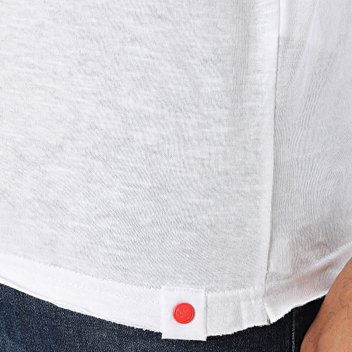 Tee Shirt Manches Longues Blanc Chiné