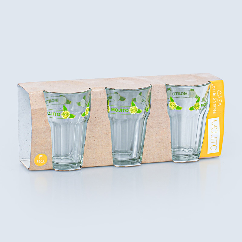 Lot de 3 verres à Mojito 'Casa' 36CL