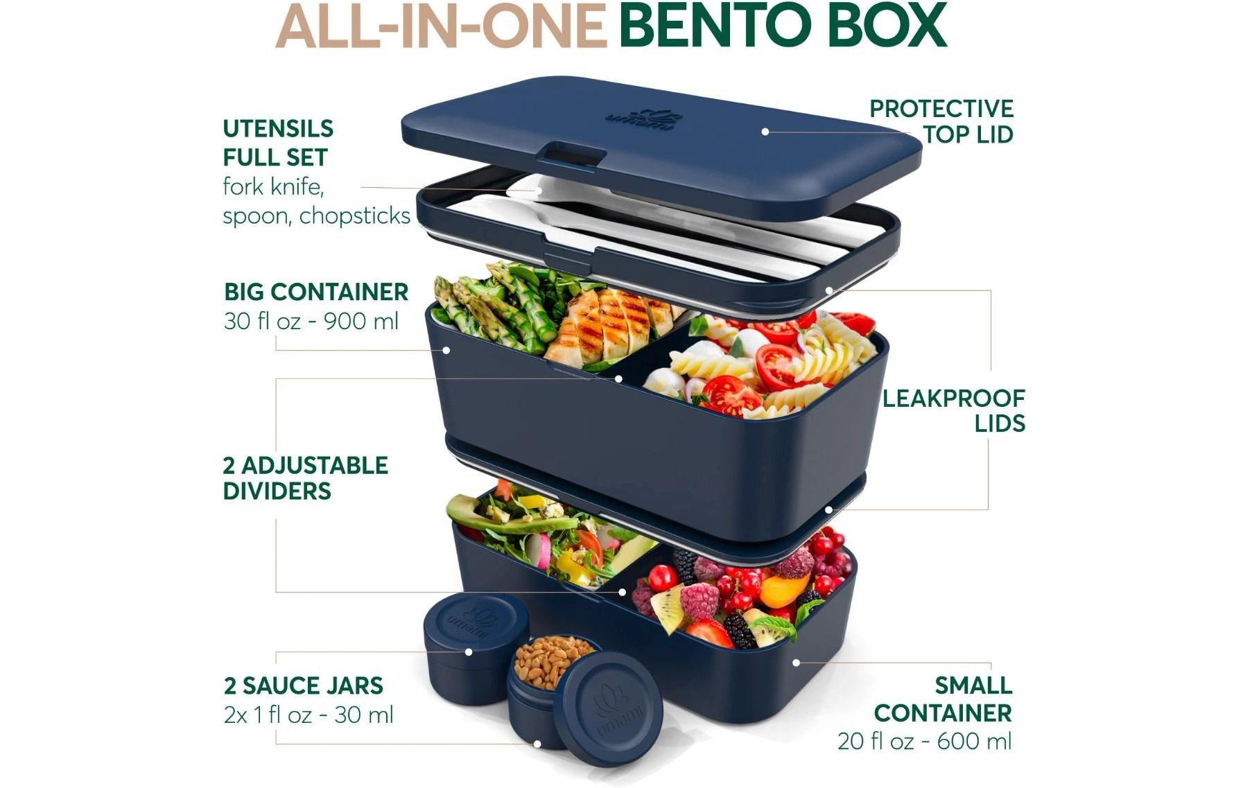 Lunchbox Nestable L Midnight BluePraktische und nachhaltige Lunchbox