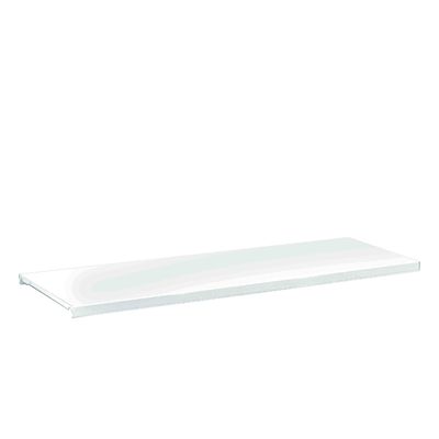 Tablette pour armoire à rideaux monobloc - L120 x P43 x H43 cm - blanc