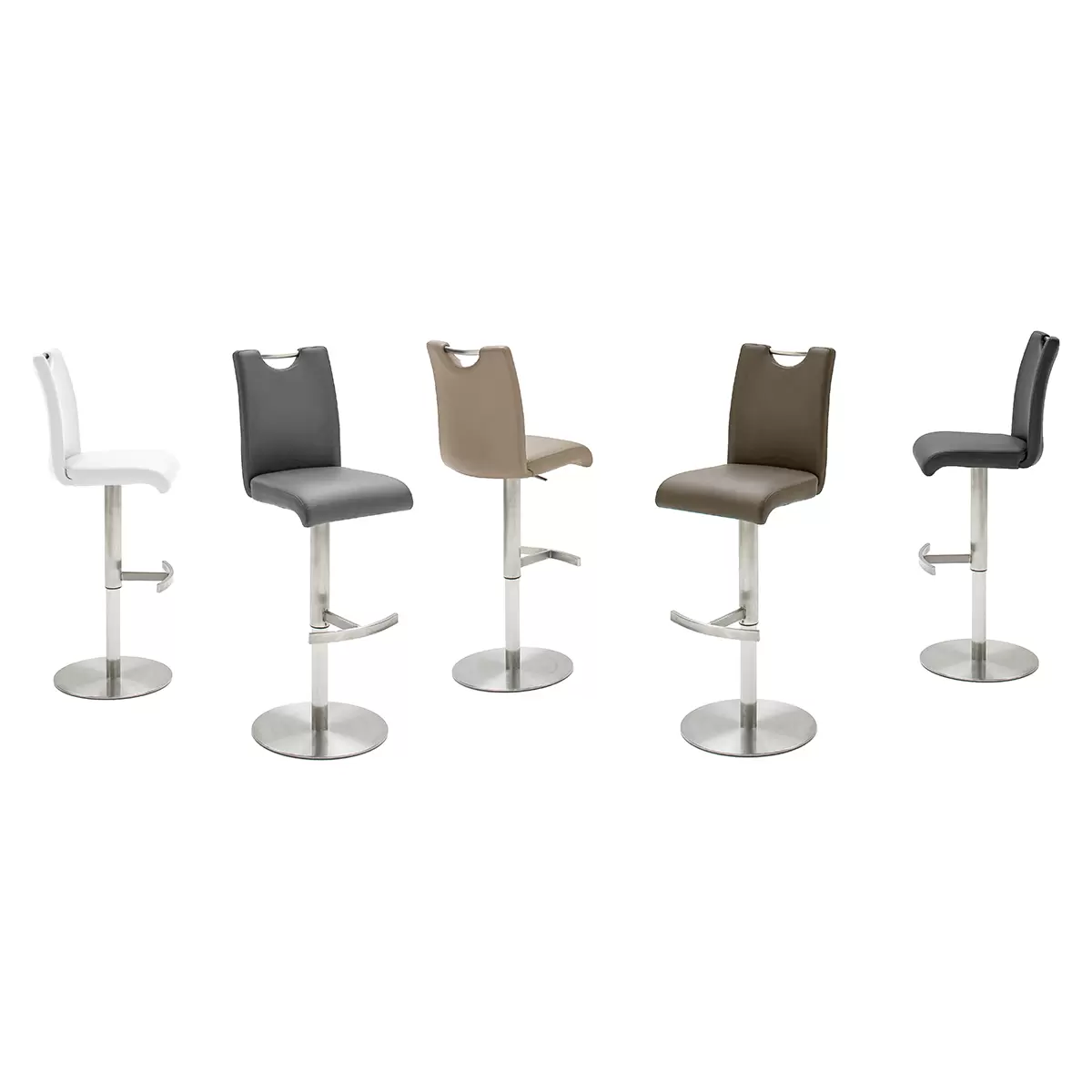 Barhocker Alesi grau,silber