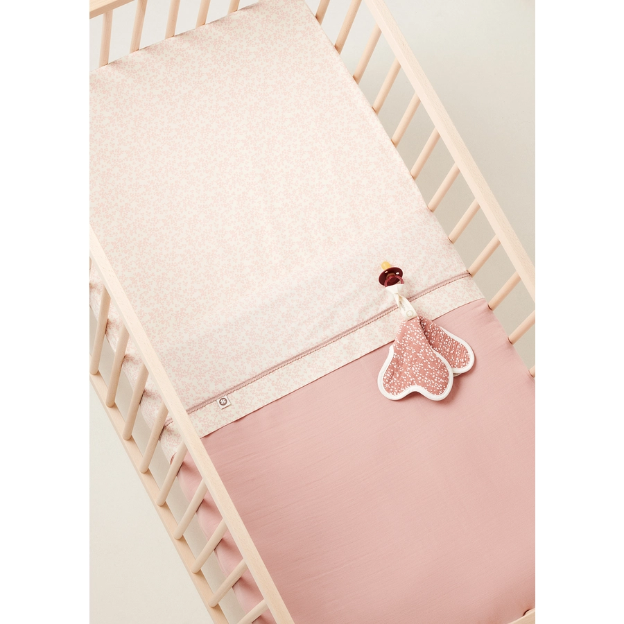 Noppies Laken für das Bettchen Botanical 110x140 cm Misty Rose